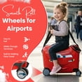 thumbnail image 6 of Disney's Cars Lightning McQueen Ride-On 18" Suitcase For Kids & Toddlers, 6 of 6