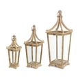 thumbnail image 2 of Lantern (Set Of 3) 20.5"H, 29.5"H, 39.75"H Wood, Glass, 2 of 3