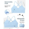 thumbnail image 4 of Livona Racerback Training Bra for Girls- 3 Pack Seamless Sports Bra, Padded Everyday Bra Bralette,Crop Cami Tank Top (6-14), 4 of 5