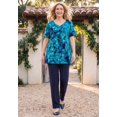 thumbnail image 2 of Catherines Women's Plus Size Easy Fit Short Sleeve V-Neck Tunic, 2 of 5