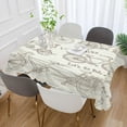 thumbnail image 5 of GZHJMY Bicycle Bike Square Tablecloth, Waterproof Stain Wrinkle Resistant Washable Polyester Table Cover for Picnic Dinner Holiday Kitchen Party Decor, 54 x 54 in Home Decor, 5 of 7