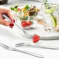 thumbnail image 5 of 12 Pcs Dessert Forks,5.1 InchStainless Steel Mini Salad Fruit Fork Tasting Forks Cocktail Fork, 5 of 5