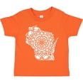 thumbnail image 3 of Inktastic Wisconsin Silhouette Mandala Boys or Girls Toddler T-Shirt, 3 of 5