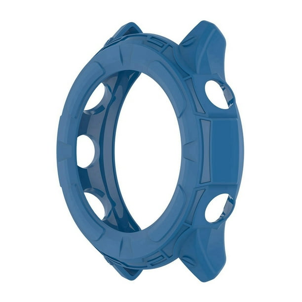 Reloj de la Caja Protectora para Forerunner 955 TPU Cubierta de Parachoques Semi-Paquete de la Caja Protectora Azul