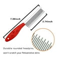 thumbnail image 2 of Pet Comb for Dogs & Cats, Small Dog & Cat Grooming Comb 3 Combs, Stainless Steel Teeth Shedding Comb, 2 of 5