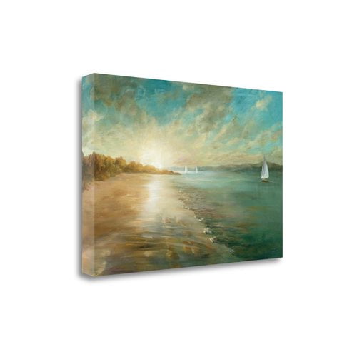 Tangletown Fine Art Coastal Glow Painting Print On Canvas Walmart Com Walmart Com