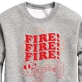 thumbnail image 3 of Disney - Firefighter Mickey - FIRE! Stacked - Toddler & Youth Crewneck Fleece Sweatshirt, 3 of 5
