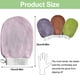 thumbnail image 2 of Guantes exfoliantes, guantes exfoliantes profundos para exfoliación corporal, guantes exfoliantes para ducha, para mujeres, hombres y niños, para ducha, baño, spa, masajes (morado, rosa,, 2 of 7