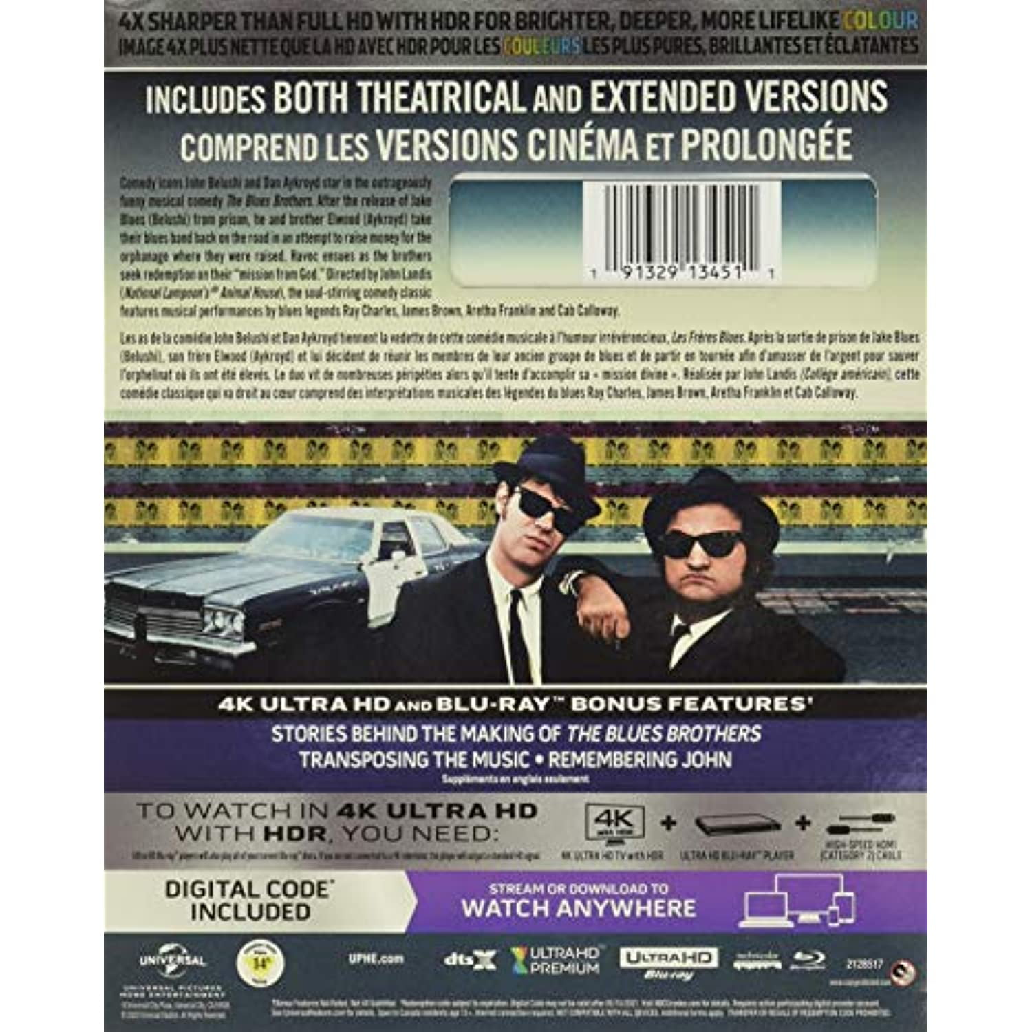 The Blues Brothers - 4K Ultra HD + Blu-ray [UHD] - Walmart.ca