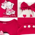 thumbnail image 5 of Newborn Infant Baby Girl Clothes Cotton Long Sleeve Elephant Cartoon Pattern Top and Print Pant, 5 of 8