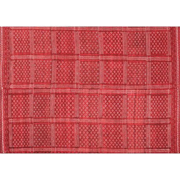 Ahgly Company Indoor Rectangle Oriental Red Traditional Area Rugs, 5' x 7'