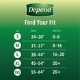 thumbnail image 3 of Depend FIT-FLEX Disposable Underwear Female Pull On with Tear Away Seams Large, 53743, 56 Ct, 3 of 9