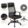SMILE MART Adjustable Ergonomic Mesh Office Chair Swivel Computer Chair, Black