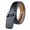 thumbnail image 1 of Men Automatic Buckle Two Layer Leather Belt Wild Business Wide Belt Casual Belt New, 1 of 1