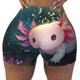 thumbnail image 2 of Fotbe Whimsical Axolotl Fantasy Shorts Sin Costuras – Shorts Deportivos de Cintura Alta para Mujer, Elásticos para Gimnasio, Yoga, Running o Ciclismo-Small, 2 of 8