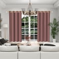 thumbnail image 5 of Lfeey Blackout Curtains, Room Darkening Living Room Bedroom, 52x84 inch, Dark Pink, Set of 2, 5 of 6
