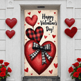 thumbnail image 5 of Heart-shaped Love Banner Puppy Pattern Heart Display Red Pink Rose Decor Romantic Backdrop for Valentine's Day Wedding Pet Party, 5 of 9