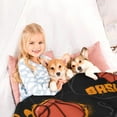 thumbnail image 2 of Basketball Blanket, Basketball Gifts for Boys Girls Basketball Lovers, Soft Fleece Throw Blanket for Kids Toddlers Teens - 50x60 Inch, 2 of 6