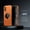 Orange, variant on Anti-Peep Case for iPhone 17, Tempered Glass Privacy Screen Protector Dual-Layers Rugged PC Metal Frame Cover with CD Pattern Lens Circle Buckle Anti-Fingerprints Shockproof Case, Blue