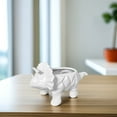 thumbnail image 2 of Masteelf Ceramics Ceramic Flowerpot Desktop Adornment 10.5*20.5cm White, 2 of 8