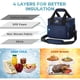 thumbnail image 3 of Bolsa de almuerzo aislada para mujeres, bolsa refrigeradora de almuerzo a prueba de fugas con correa para el hombro, loncheras para adultos para hombres para el trabajo/picnic,, 3 of 6