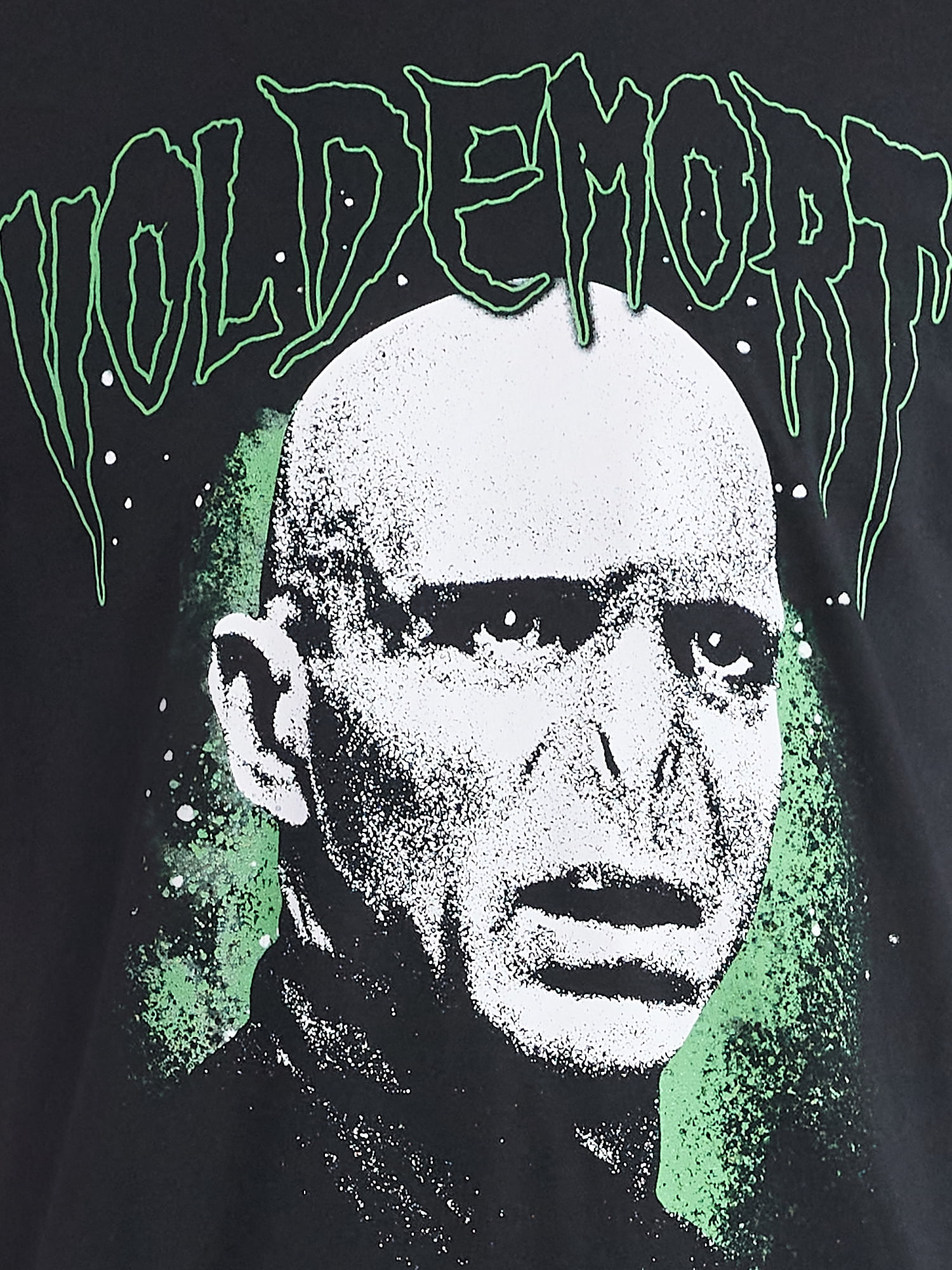 Harry Potter Men's and Big Men's Voldemort Front Back Graphic Tee with Short Sleeves, Sizes S-3XL