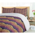 thumbnail image 5 of Ambesonne Psychedelic Duvet Cover Sets, Curly Waves Art, 2-King, Quartz Apricot Dried Rose, 5 of 7