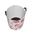thumbnail image 3 of Balery Pink Hearts Round Laundry Basket with Handles Waterproof Freestanding Laundry Hamper for Clothes Toys in the Dorm and Family-Small, 3 of 8