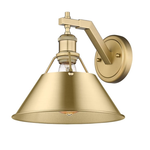 3306-1W BCB-BCB Golden Lighting Orwell - 1 Light Wall Sconce-9.63 Inches Tall and 10 Inches Wide-Brushed Champagne Bronze Finish-Brushed Champagne