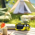 thumbnail image 3 of BotaniNest Portable Hand Crank Solar Radio Speaker AM/FM/NOAA Weather Radio 5000mAh Power Bank 300 Flashlight With For Outdoor Use, 3 of 6