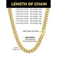 thumbnail image 5 of ChainsHouse 9MM Cuban Link Chain Necklace for Men Women 22 Inch 14K Gold Plated Chunky Chain with Sparkling Cross Clasp Necklace Jewelry Gift for Father's Day Valentines, 5 of 7