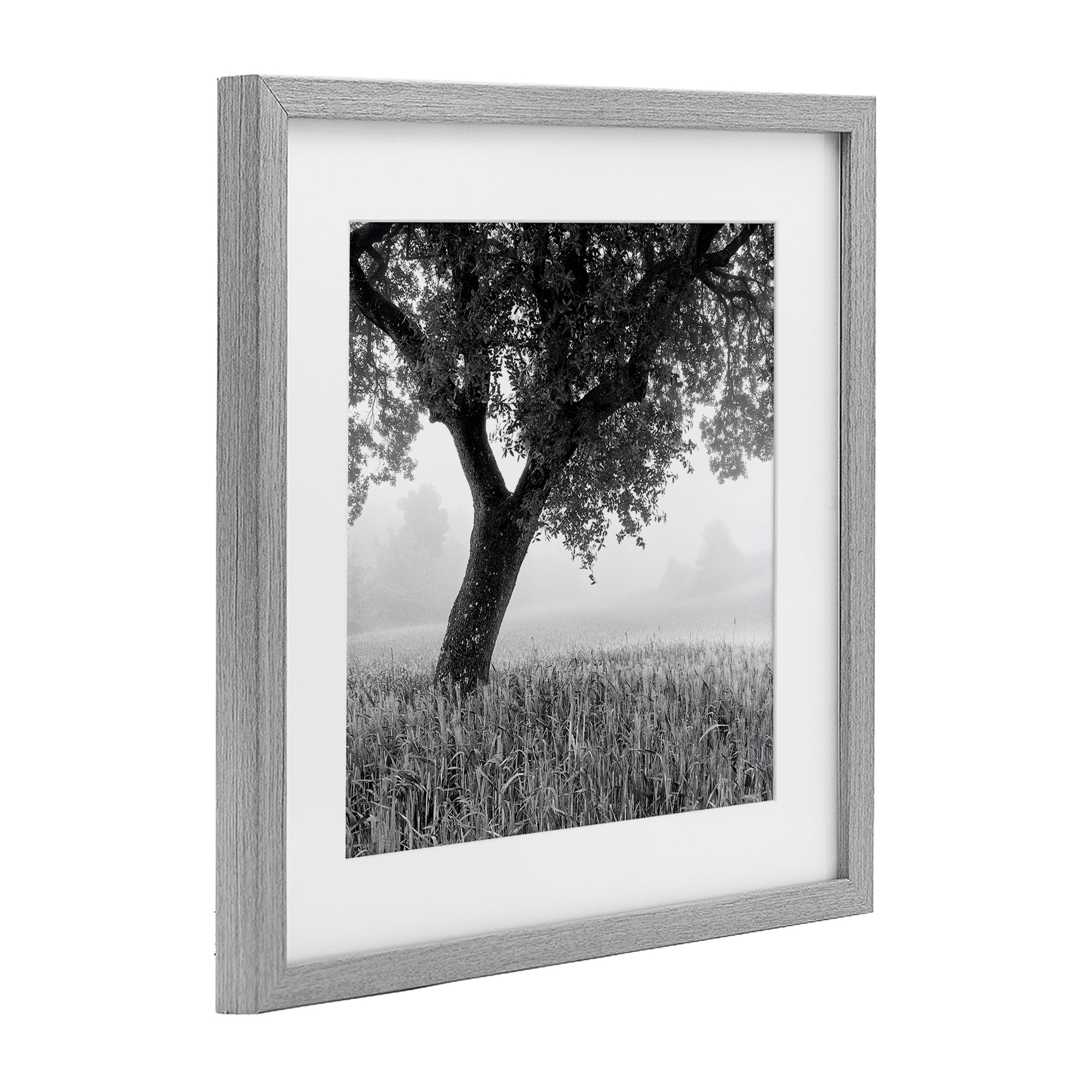 Stupell Industries Tuscan Morning Oak in Mist Gray Framed Print Under Glass, design by Chip Forelli
