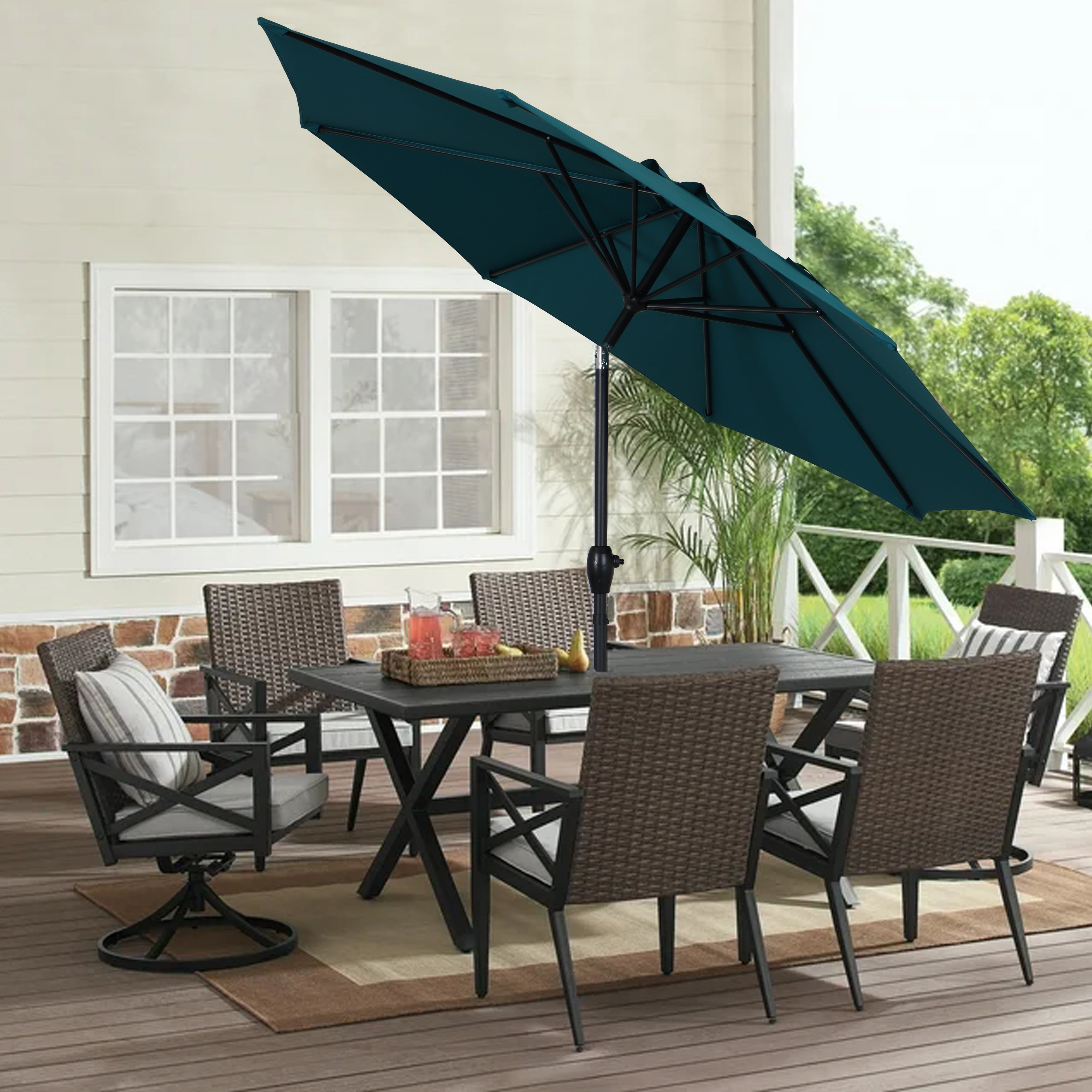 2 diameter 10 patio umbrella Amazon.com : Grand patio 10x10 FT Large Patio Umbrella with Base,  Double-Sided Outdoor Cantilever Aluminum Umbrella, Offset Umbrella with  Cover for Commercial Use, Poolside, Deck, Backyard, Gray : Patio, Lawn &  Garden