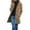 Khaki, variant on Baberdicy Woolen Coat Women's Solid Color Vintage Mid Length Button Wool Jacket Coat Women's Wool & Blends Khaki
