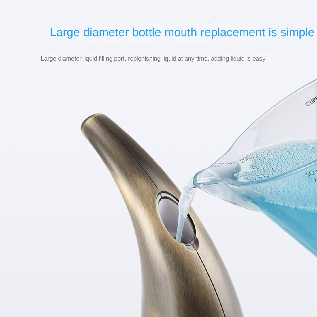 300Ml Automatic Touchless Soap Dispenser,for Kitchen Bathroom Bronze
