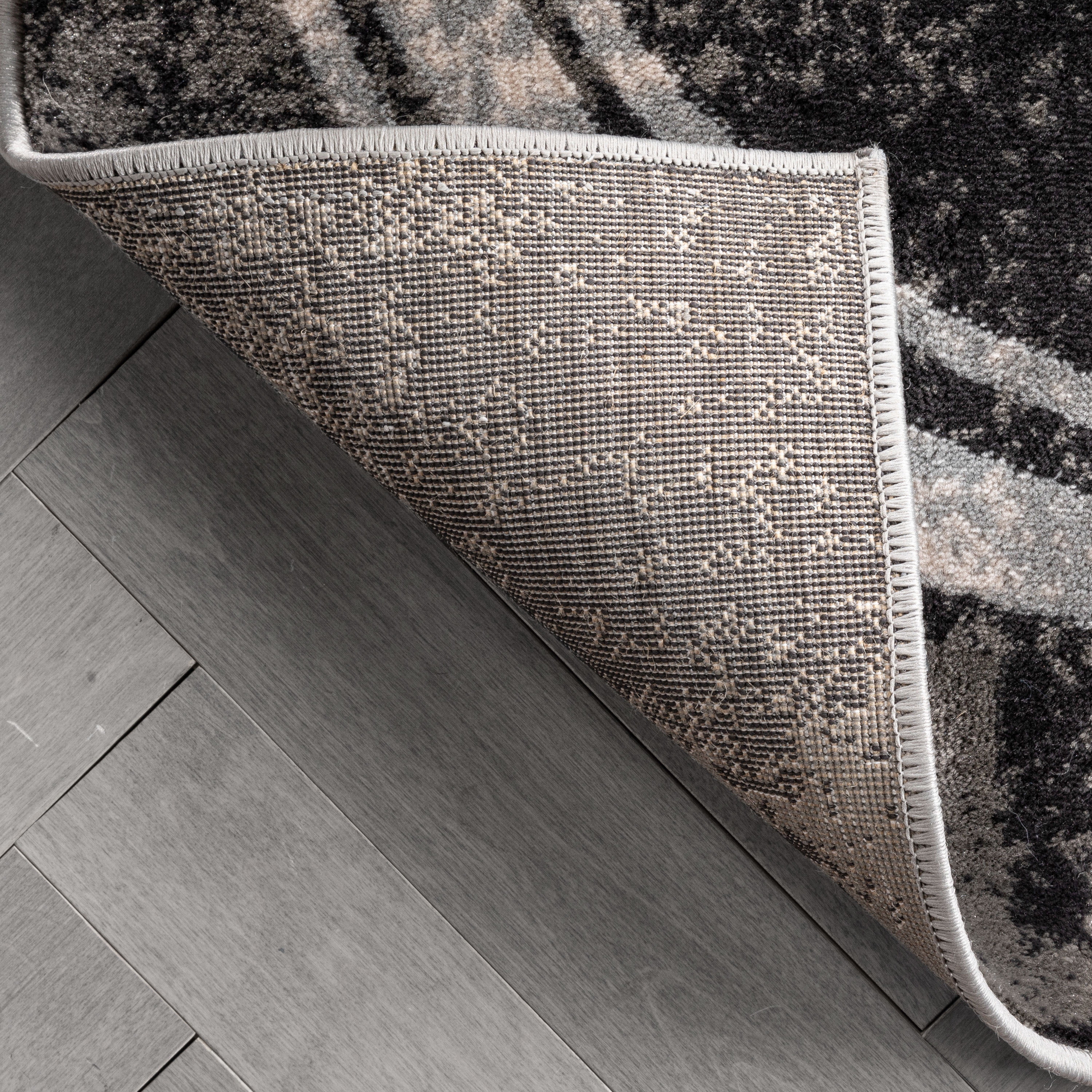 Well Woven Barclay Shai Modern Geometric Grey Green 5'3" x 7'3" Area Rug