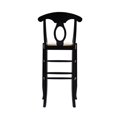 thumbnail image 3 of Boraam Napoleon Keyhole Rush Barstool, Black, 3 of 3