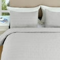thumbnail image 7 of Mocaletto Luxury 3 Piece King Size Quilts, Elegant&Reversible Quilt Set Light Gray Bedding Set with Pillow Shams, Soft Lightweight Microfiber Bedspread, King Size Bedding Coverlet, 7 of 7