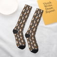 thumbnail image 5 of Balery Gnome And Pumpkin Printed Novelty Socks Men's Women's Crew Socks Sports Socks Knee High Socks Cotton Socks Quirky and Cool Socks, 5 of 9