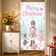 thumbnail image 4 of Decorative Design Merry Christmas Banner Nutcracker Theme Cartoon Characters Christmas Celebration for Holiday Party Indoor Decoration Special Events, 4 of 8