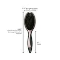 thumbnail image 5 of Conair Diamond Ceramic Cushion Hairbrush with Boar and Nylon Bristles, Black, 5 of 7