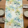 thumbnail image 5 of Table Runners 90 Inches Long Dress Scarves, Watercolor Forest Colorful Farmhouse Coffee/Dining/Kitchen Table Runner for Living Room, Abstract Art Modern Trees 13x90 Inch, 5 of 9