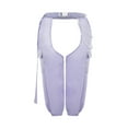 thumbnail image 4 of Women Crotchless Trousers Solid Color Long Pants with Chain Belt, 4 of 6