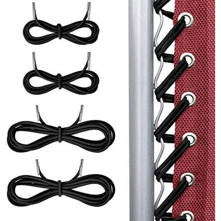 

Maius Replacement Cord for Zero Gravity Chair 4 Pack Universal Replacement Elastic Cords Repair Tool Kit for Sun Loungers Garden Chairs Outdoor Recliners Anti Gravity Chair Bungee Chairs - Black
