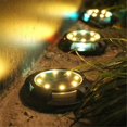 thumbnail image 2 of 8Pcs Solar Lights Outdoor Waterproof Solar Ground Light 12 LED Garden Lights Disk Light Outdoor Lan, 2 of 5