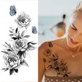 thumbnail image 1 of onlyliua para Interior/Exterior Tatuajes con Bocetos Pegatinas Abstractas Pegatinas Flores Rosas, 1 of 2