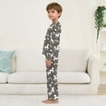thumbnail image 4 of White Unicorns Rainbows Cozy Soft Long Sleeves Top and Pants 2 Piece Cool Pjs Pajamas Set Sleepwear Size 3-11Y, 4 of 6
