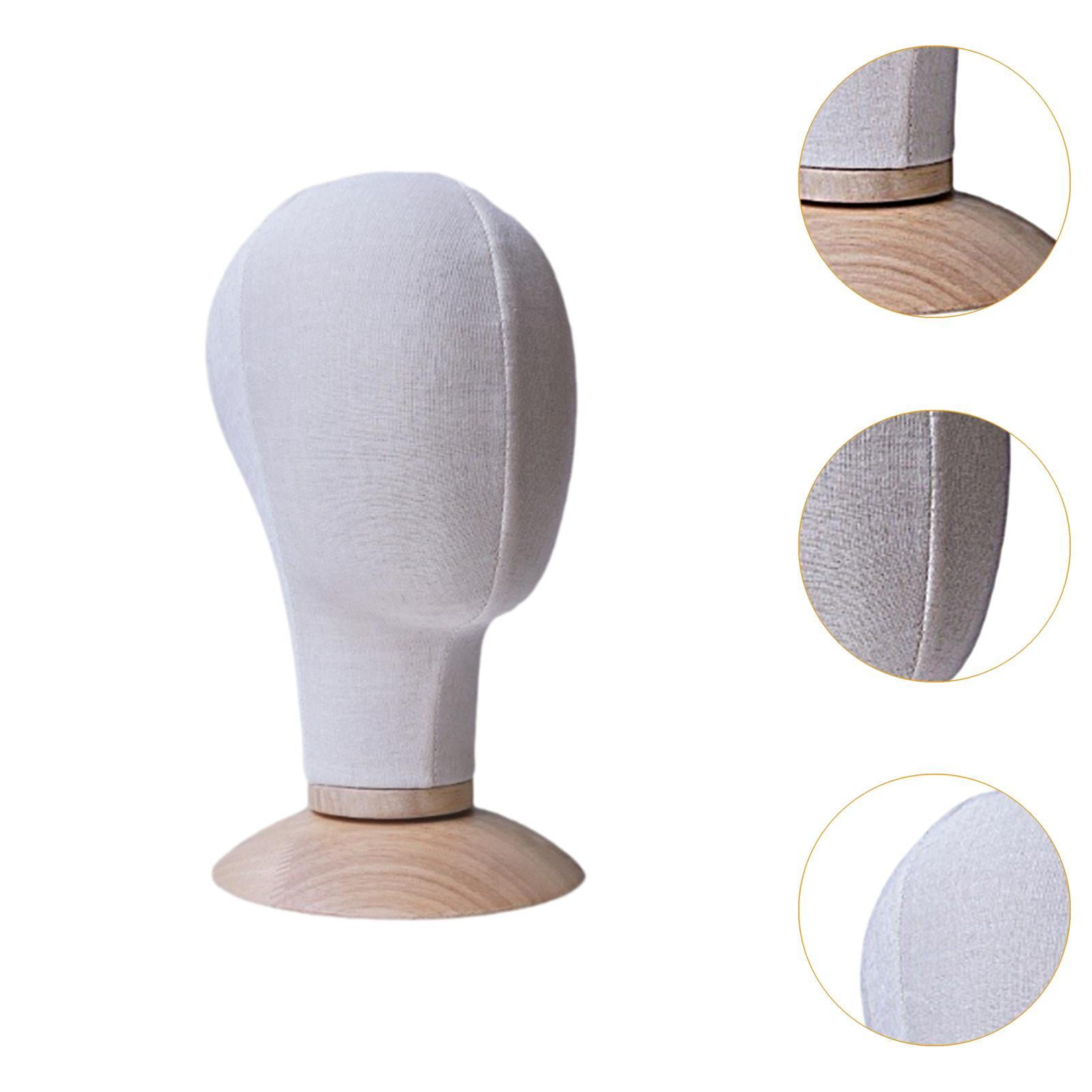 TOOYFUL Mannequin Head Model, Hat Display Stand with Base, Stand , Storage Hanger for Headwear Scarf Shopping Mall Barbershop