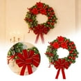 thumbnail image 2 of Christmas Garlands / Wreaths With Lights for Front Door, Material , Durability, Festive Holiday Decoration for Home, Wall, Indoor & Outdoor Use, Create Warm and Welcoming Environment, 1PC, 2 of 7