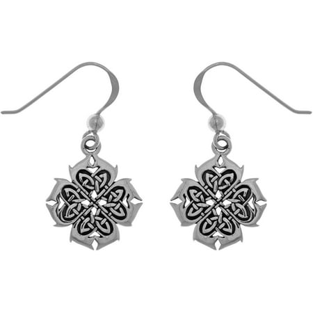 Jewelry Trends Sterling Silver Celtic Knot Cross of Inspiration Dangle Earrings Jewelry Trends Sterling Silver Celtic Knot Cross of Inspiration Dangle Earrings
